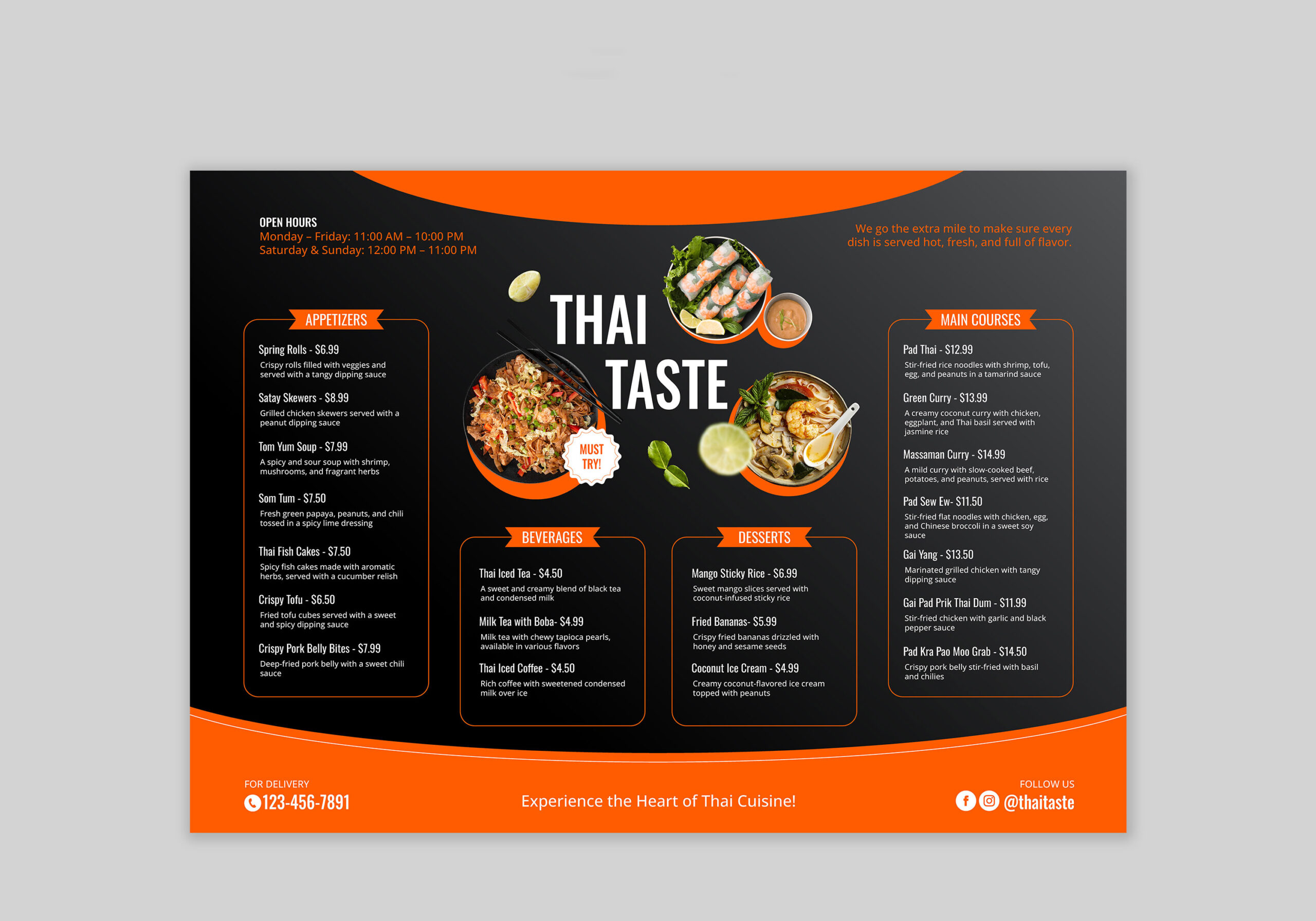 Menu Cards